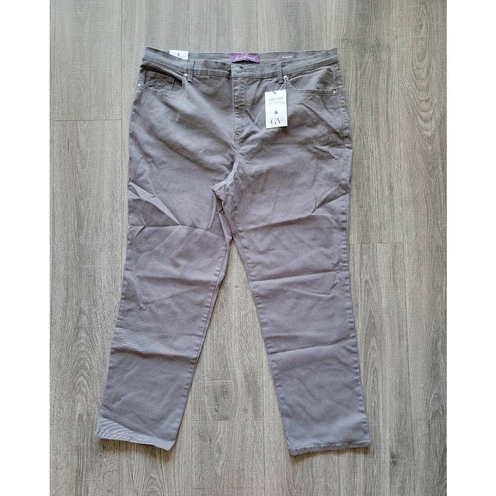 Gloria van der Bilt AMANDA jeans Flint Grey 20W Avarage Tapered Leg NWT